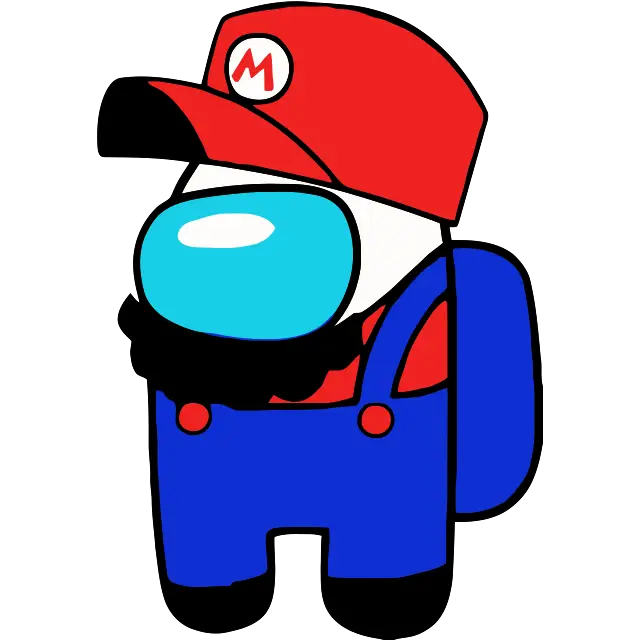 Mario kostume farvet billede