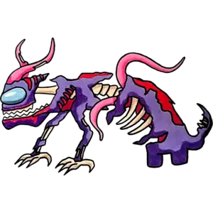 Monster Transformation farvet billede
