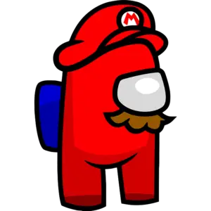 Super Mario farvet billede