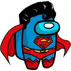 Superman farvet billede
