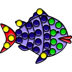 Lipped fisk farvet billede