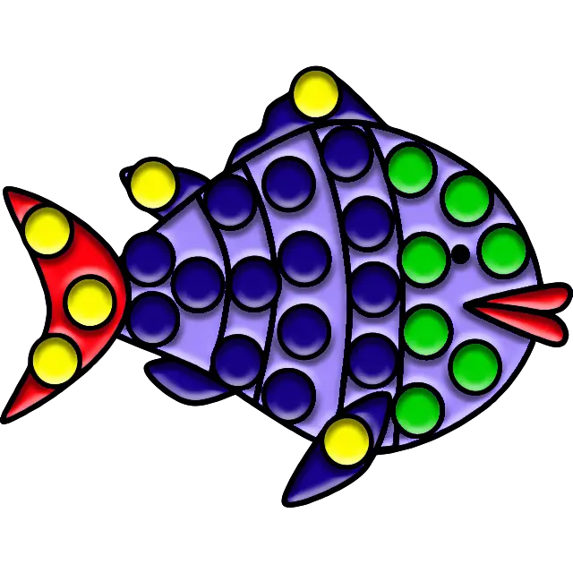 Lipped fisk farvet billede