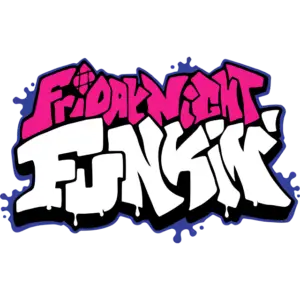 Fredag aften Funkin Logo farvet billede