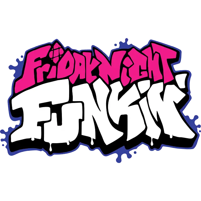 Fredag aften Funkin Logo farvet billede