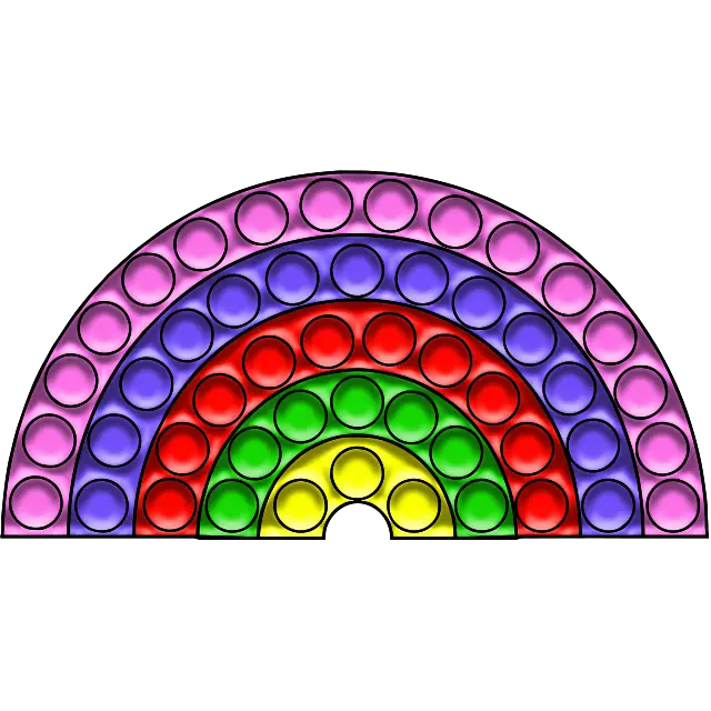 Pop-it regnbue farvet billede