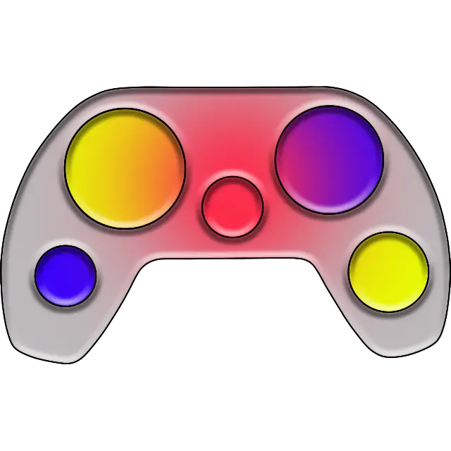 Enkel Dimple Gamepad farvet billede