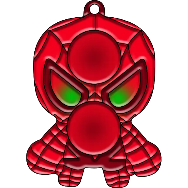 Simpel Dimple Spiderman farvet billede