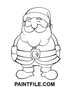 Tegneserie julemand farvelægning side