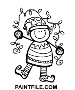 Julenisselys farvelægning side