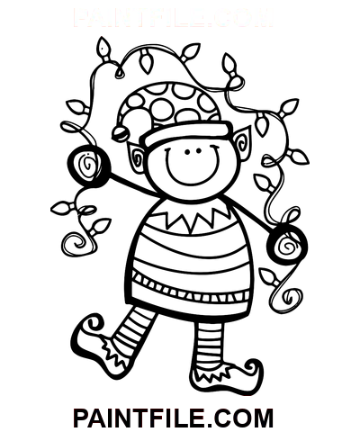 Julenisselys farvelægning side
