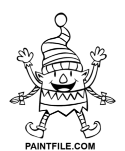 Sjov julenisse farvelægning side