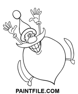 Sjov julemandsjul farvelægning side