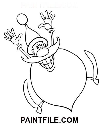 Sjov julemandsjul farvelægning side