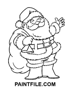 Glad julemand farvelægning side