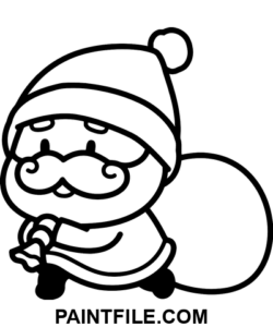 Lille julemand farvelægning side