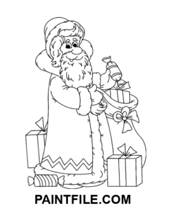 Ny julemand farvelægning side
