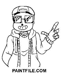 Moderigtige Sans farvelægning side