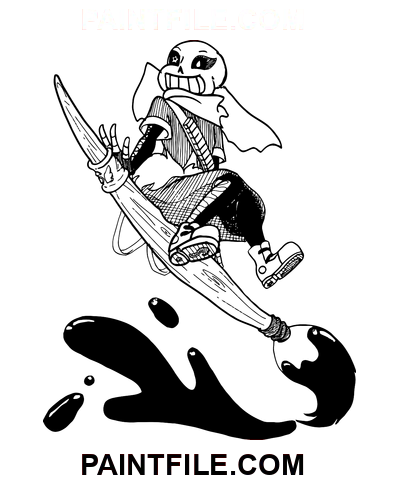 Ink Sans farvelægning side