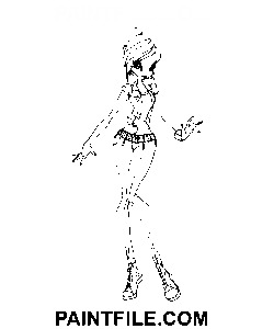 Winx Club Tecna farvelægning side