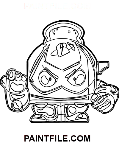 Brawl Stars Bo farvelægning side