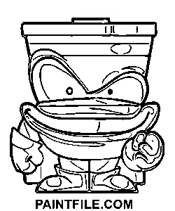 Stregtegninger farvelægning side