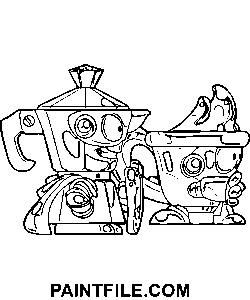 Superzings Clipart farvelægning side