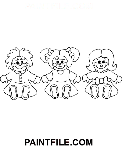 Kludedukke venner farvelægning side