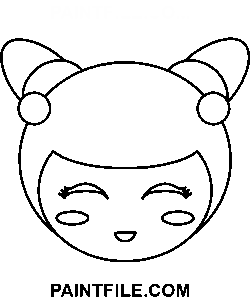 Kokeshi dukkehoved farvelægning side