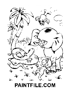 38, papegøjer Clipart farvelægning side