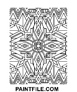 Geometrisk psykedelisk farvelægning side