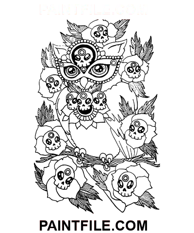 Ugle Psykedelisk farvelægning side