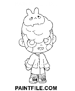 avatar, verden, spil Clipart-tegning farvelægning side