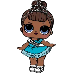 LOL Doll Miss Baby gekleurde afbeelding