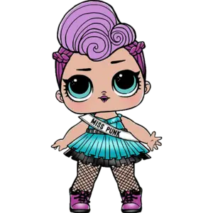 LOL Doll Miss Punk gekleurde afbeelding