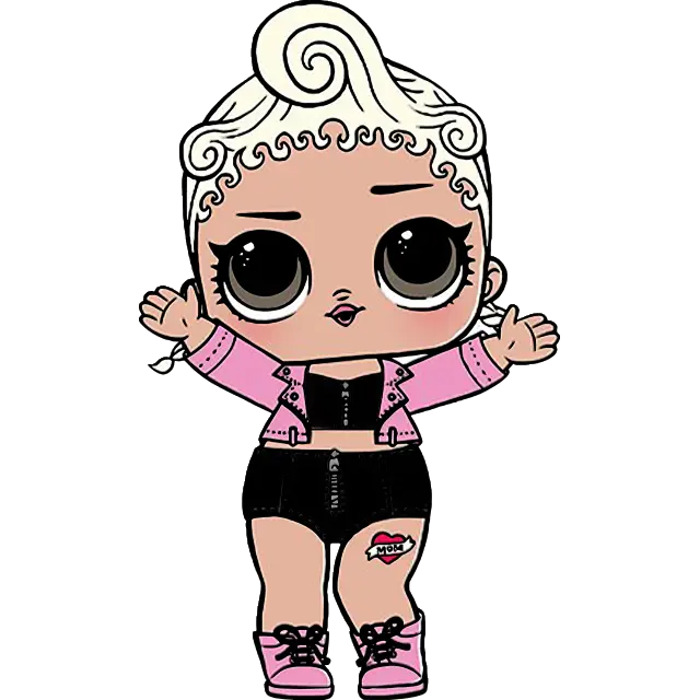 LOL Doll Roze Baby gekleurde afbeelding