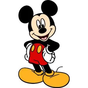 Mickey Mouse gekleurde afbeelding