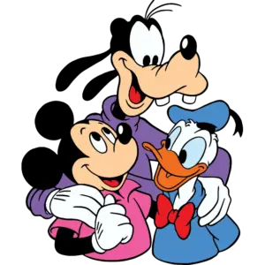 Mickey Mouse Vrienden gekleurde afbeelding
