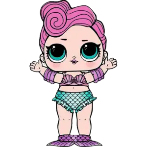 LOL Doll Splash Queen gekleurde afbeelding
