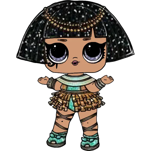 LOL Doll Farao Babe gekleurde afbeelding