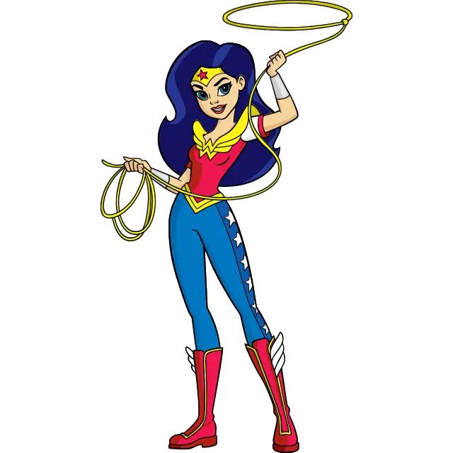 Superheld Wonder Woman gekleurde afbeelding