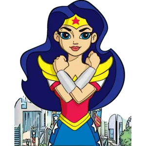 Wonder Woman gekleurde afbeelding
