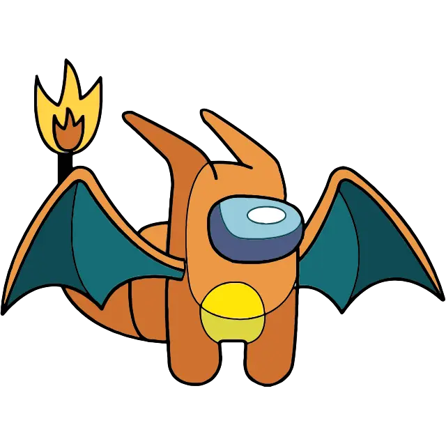 Charizard Pokemon gekleurde afbeelding
