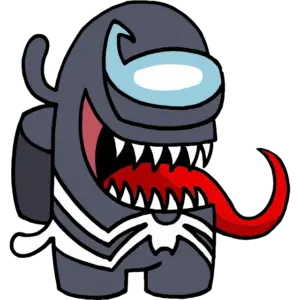 Venom kostuum gekleurde afbeelding