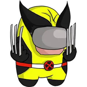 Wolverine Kostuum gekleurde afbeelding