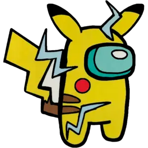 Elektrische Pikachu gekleurde afbeelding