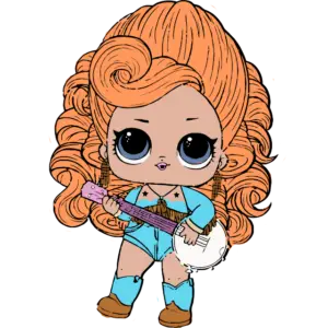 LOL Doll Bluegrass Koningin gekleurde afbeelding