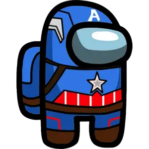 Captain America huid gekleurde afbeelding