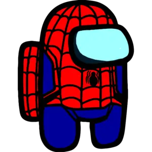 Spider-Man Kostuum gekleurde afbeelding