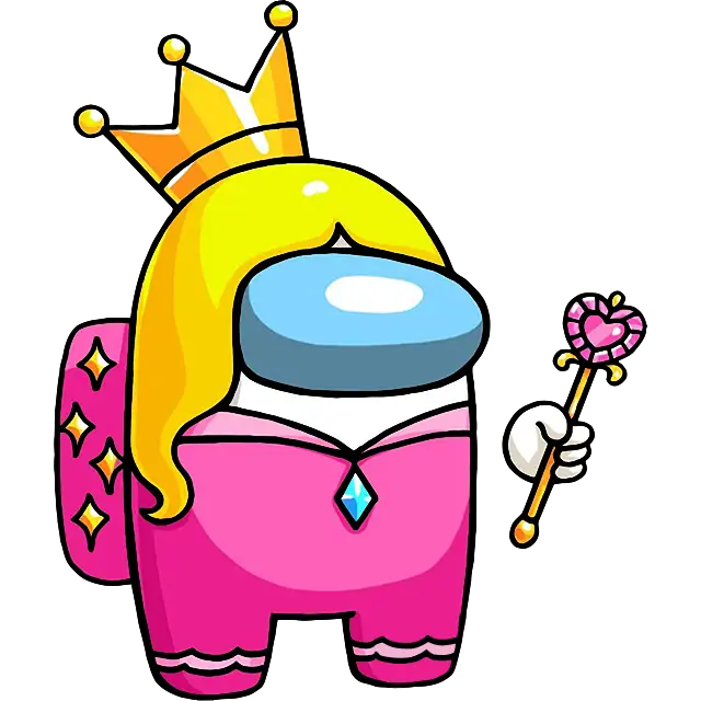 Prinses Perzik gekleurde afbeelding