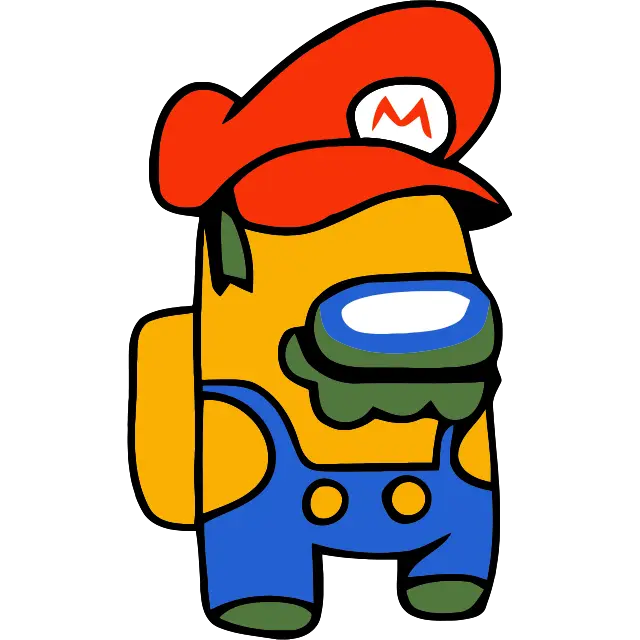 Super Mario gekleurde afbeelding